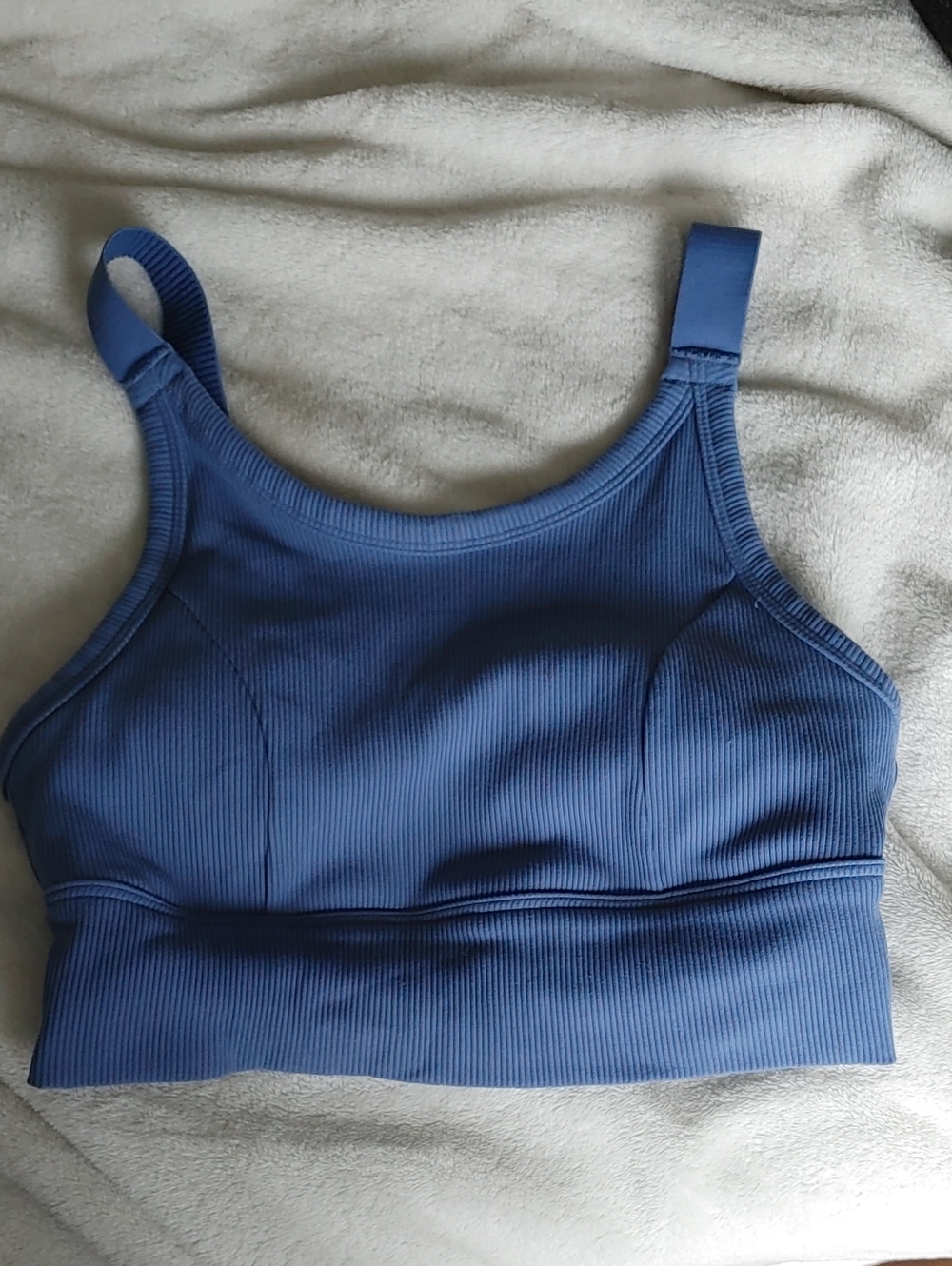 2 For 20! aerie Blue Ribbed Scoop Sports Bra
